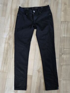 DL1961 Emma Low Rise Skinny Jeans in Baltic (Black) | 4-Way Stretch Size 29